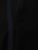 Crepe Split Hem Jogger | Black