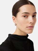 Diamante Hoop Earrings | Silver