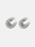 Diamante Hoop Earrings | Silver