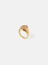 Diamante Signet Ring | Gold