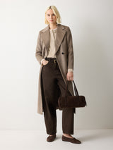 Wool Cropped Raglan Cardigan | Cream