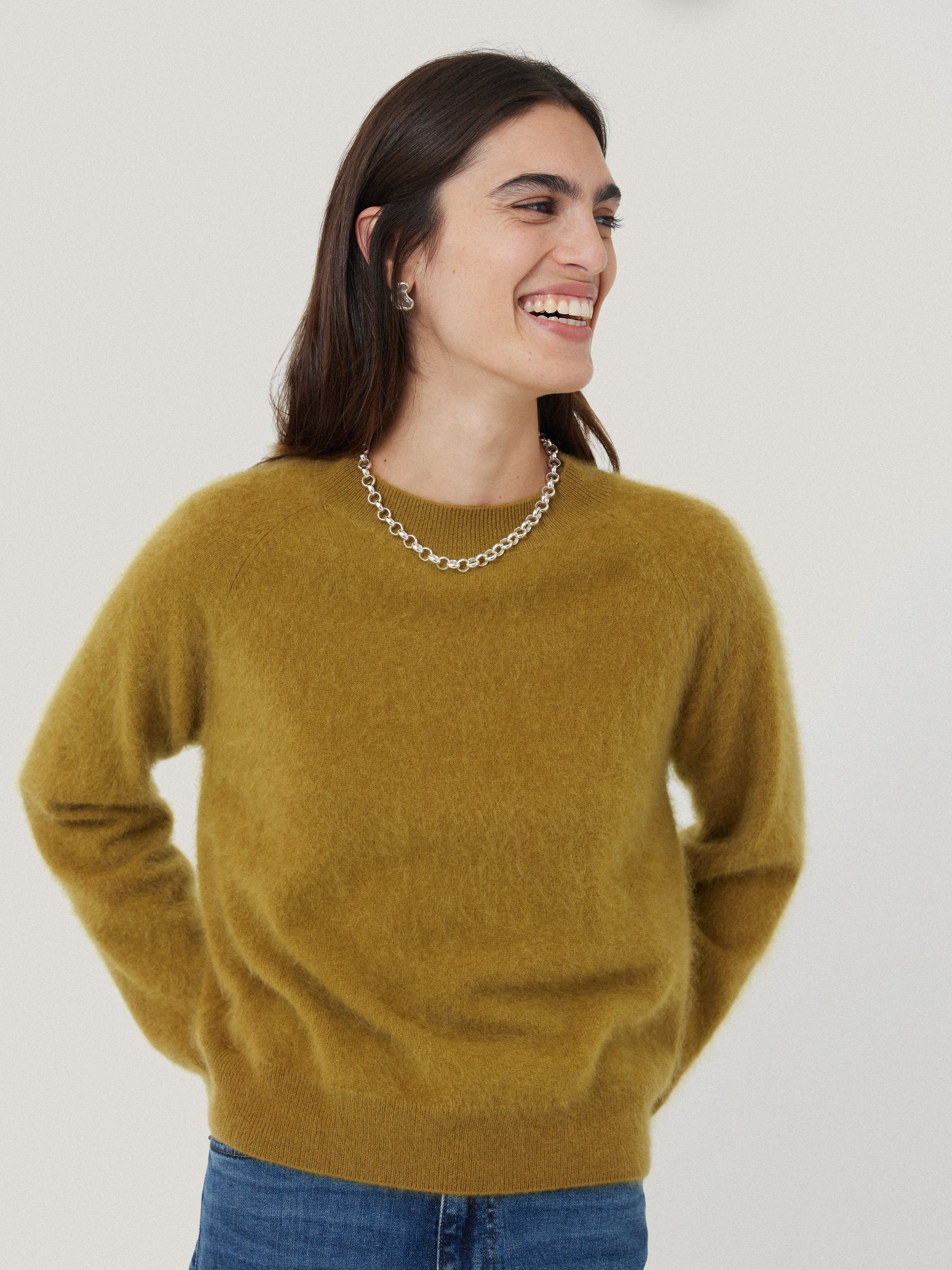 Halo Cashmere Jumper | Green – Jigsaw