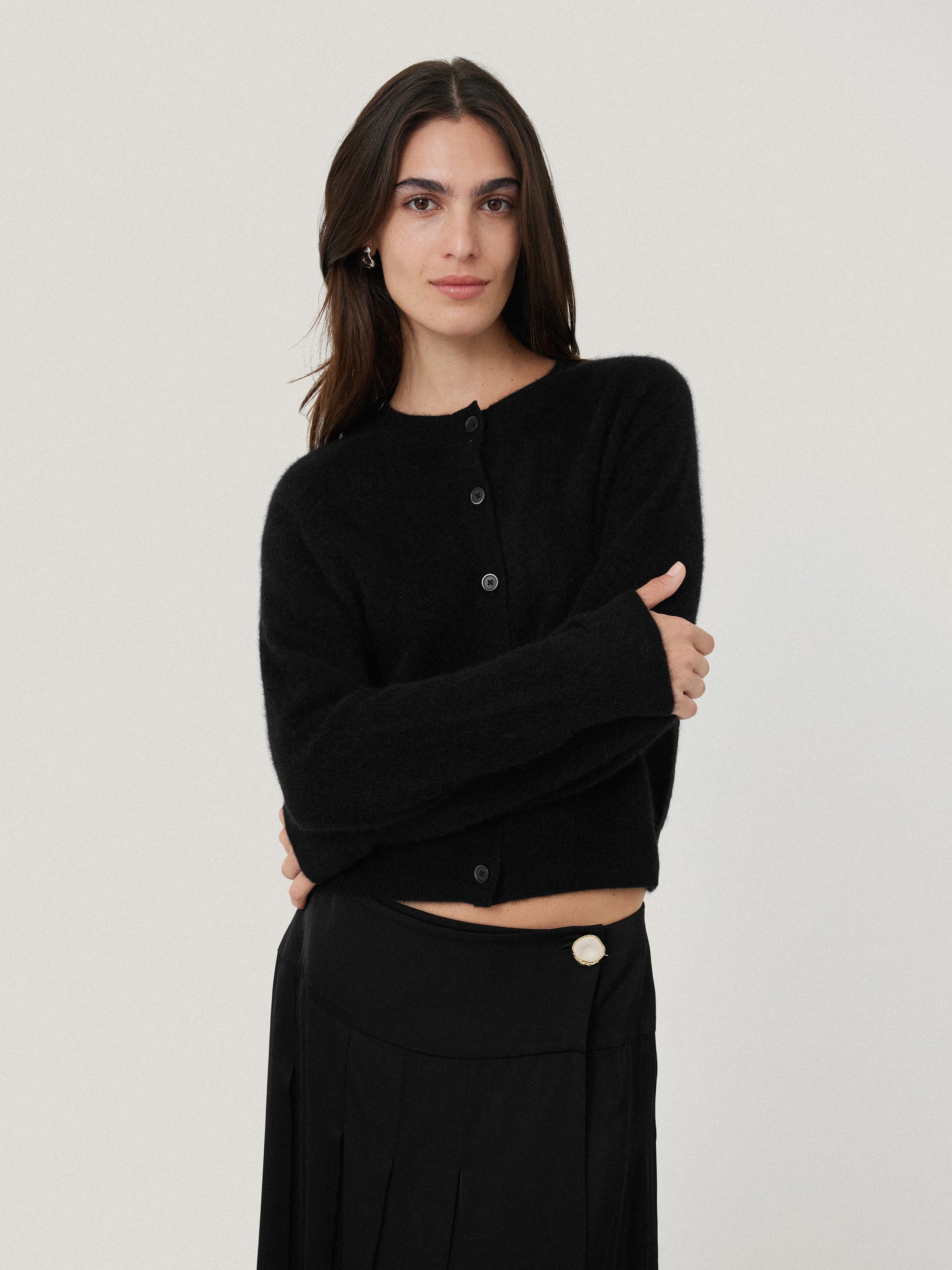 jigsaw Halo Cashmere Cardigan Black Sale Black Friday Clothing