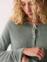 Halo Cashmere Cardigan | Green