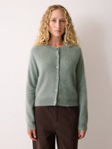 Halo Cashmere Cardigan | Green