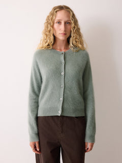 Halo Cashmere Cardigan | Green