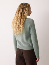 Halo Cashmere Cardigan | Green