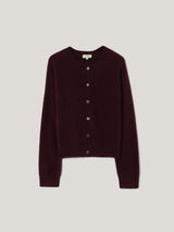 Halo Cashmere Cardigan | Purple