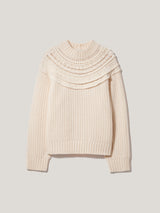 Crochet Yoke Jumper | Cream