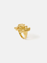 Crumpled Textured Ring | Gold