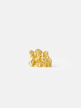 Crumpled Textured Ring | Gold