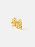 Crumpled Textured Earring  | Gold