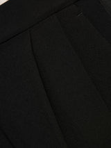 Grosgrain Trim Crepe Jogger | Black