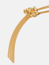 Crumpled Textured Necklace | Gold