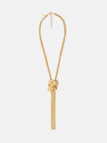 Crumpled Textured Necklace | Gold