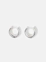 Chubby Hoop Earrings | Silver