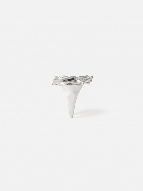 Crumpled Textured Ring | Silver