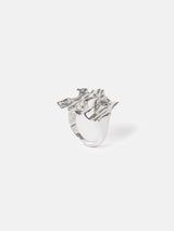 Crumpled Textured Ring | Silver