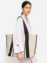 Oversize Striped Canvas Tote | Multi
