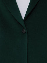 Double Faced Tailored Coat | Green