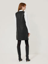 jigsaw leather dress Bleeker Leather Applique Dress