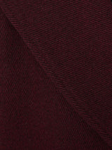 Wool Double Breasted Overcoat | Burgundy