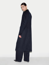 Wool Maxi City Coat | Navy