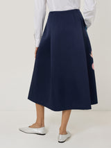 Dreamy Floral Volume Skirt | Navy