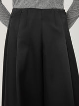 Satin Volume Trouser | Black