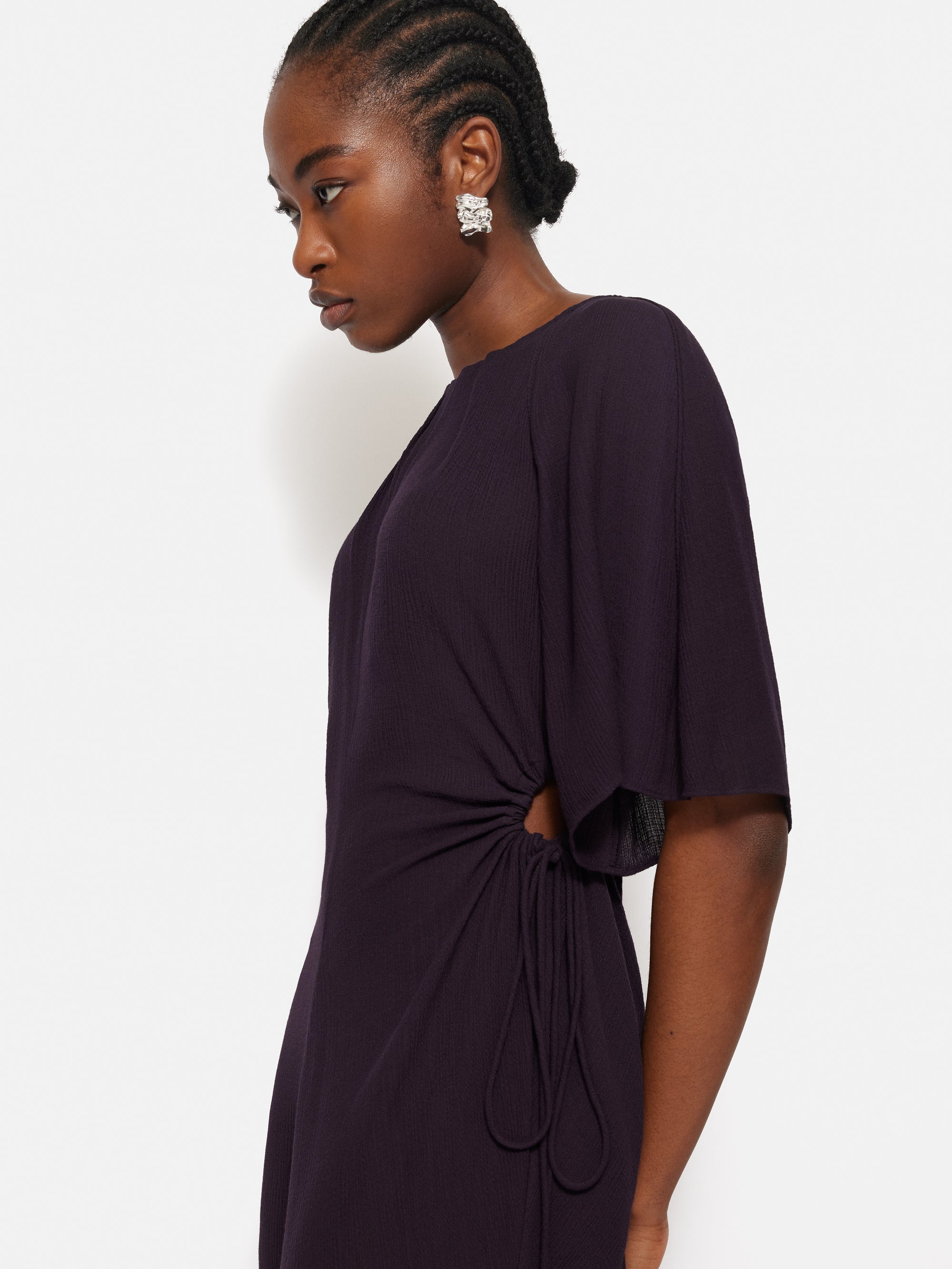 Floaty Asymmetrical Summer Dress  - Tiffy Purple