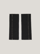 Contrast Stitch Mitten | Black