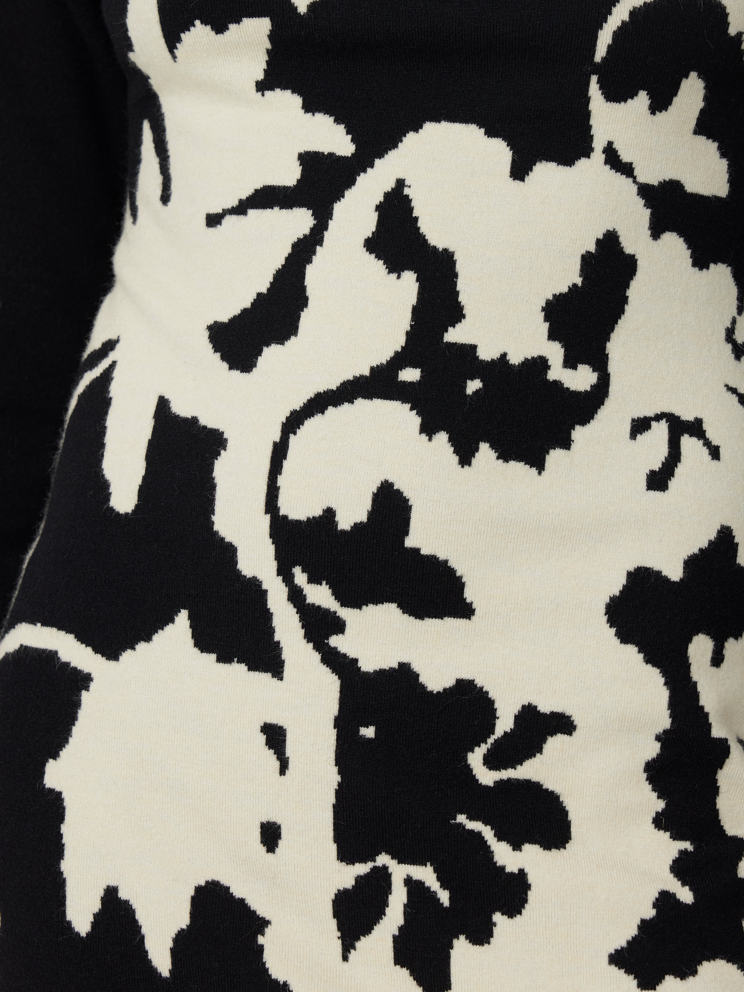 Floral Jacquard Knitted Dress | Monochrome – Jigsaw