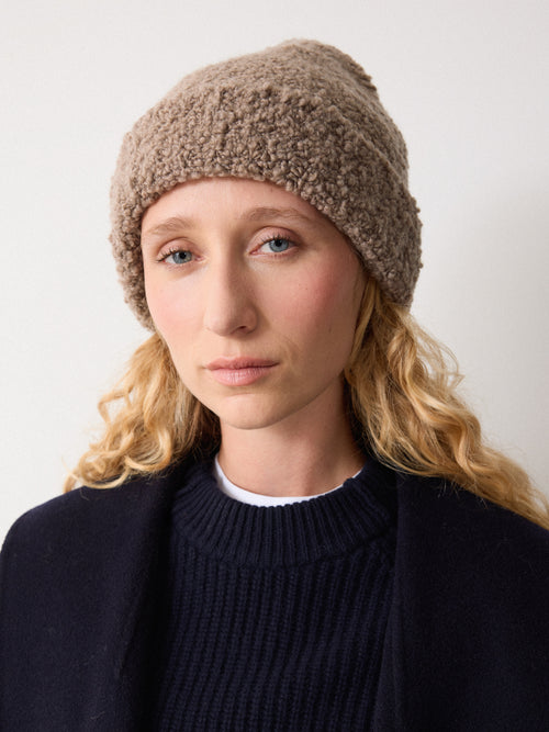 Boucle Beanie | Taupe