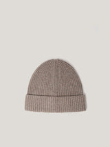 Wool Cashmere Blend Beanie | Oatmeal