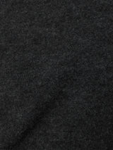 Boiled Wool Blend Batwing Top | Dark Grey