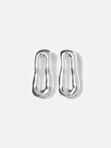 Organic Loop Earrings | Silver
