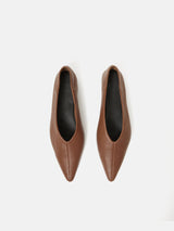 Linnie Flat Pointed Ballerina | Tan
