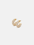 Diamante Hoop Earrings | Gold