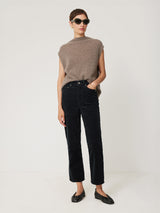 Delmont Cord Tapered Jean | Navy