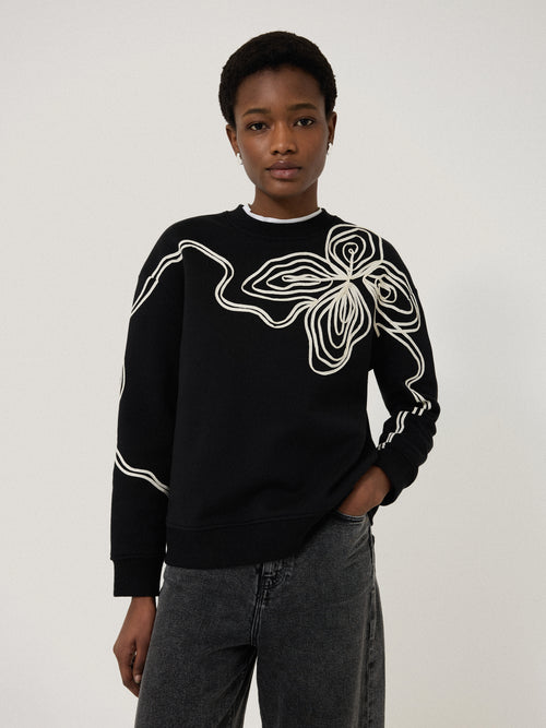 Cornelli Sweatshirt | Black