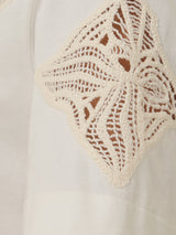 Embroidered Short Sleeve T-shirt | Cream