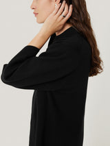 Knitted Kaftan Top | Black