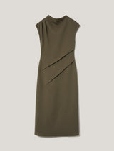 Structured Dart Dress | Green