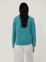 Compact Wool Collar Jumper | Powder Blue