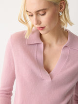 Wool Blend Collar Jumper | Pink