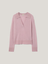 Wool Blend Collar Jumper | Pink