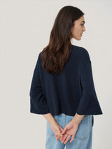 Lightweight V Neck Cardigan | Navy