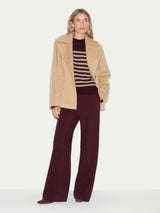 Cloud Cashmere Eldon Stripe | Burgundy