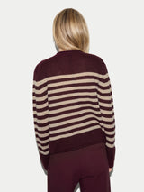 Cloud Cashmere Eldon Stripe | Burgundy