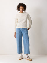 Textured Slub Sweatshirt | Cream